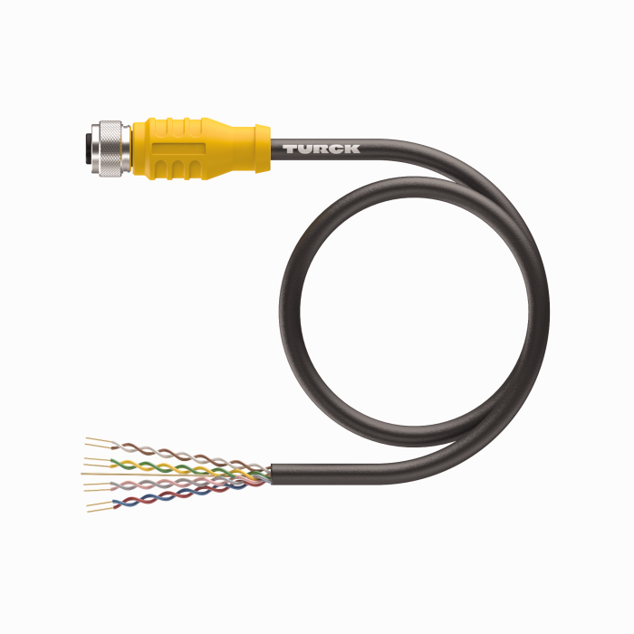 Turck M12 Eurofast Cordset # E-RKC 8T-264-30.5