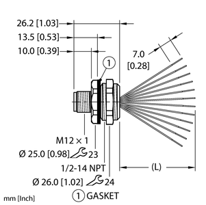 Actuator and Sensor Receptacle - Front Mount
