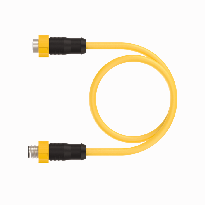 Turck Actuator and Sensor Cable - Extension Cable # EKRT-ESRT-A5.5GD-FE8Y-12