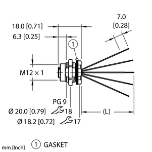 Actuator and Sensor Receptacle - Rear Mount