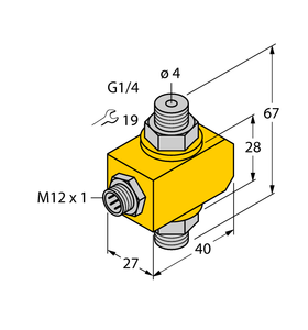 Turck Flow Monitoring - Inline Sensor without Integrated Processor
