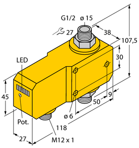 Turck Flow Monitoring - Inline Sensor with Integrated Processor
