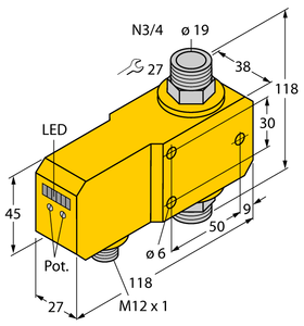 Turck Flow Monitoring - Inline Sensor with Integrated Processor