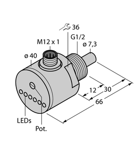 Turck Flow Monitoring - Immersion Sensor with Integrated Processor