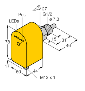 Turck Flow Monitoring - Immersion Sensor with Integrated Processor