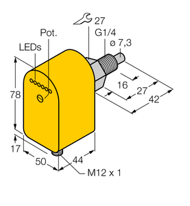 Turck Flow Monitoring - Immersion Sensor with Integrated Processor