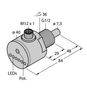 Turck Flow Monitoring - Immersion Sensor with Integrated Processor