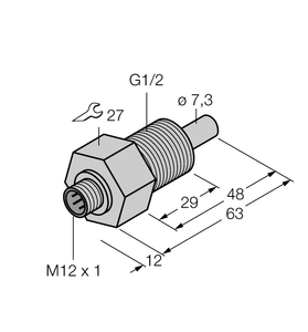Turck Flow Monitoring - Immersion Sensor without Integrated Processor