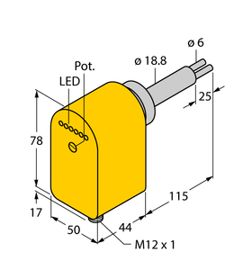 Turck Flow Monitoring - Immersion Sensor with Integrated Processor