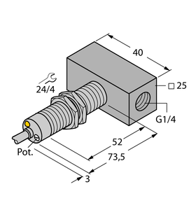 Turck Flow Monitoring - Immersion Sensor with Integrated Processor