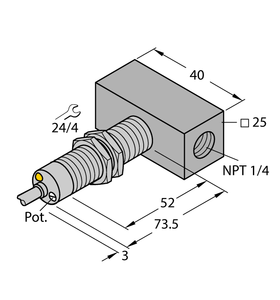 Turck Flow Monitoring - Immersion Sensor with Integrated Processor