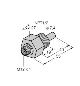 Turck Flow Monitoring - Immersion Sensor without Integrated Processor