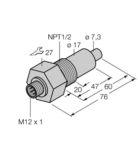Turck Flow Monitoring - Immersion Sensor without Integrated Processor