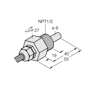 Turck Flow Monitoring - Immersion Sensor without Integrated Processor