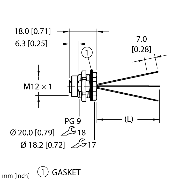 Turck Actuator and Sensor Receptacle - Rear Mount # FKFD 4-0.2