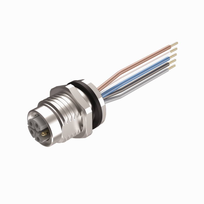 Turck M12 Power Receptacle - Rear Mount # FKFD54PL-2/M16