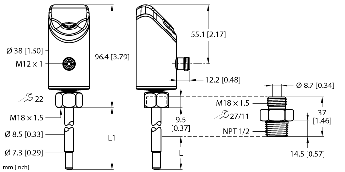 Turck Flow Sensor # FS101-300L-16-2UPN8-H1141