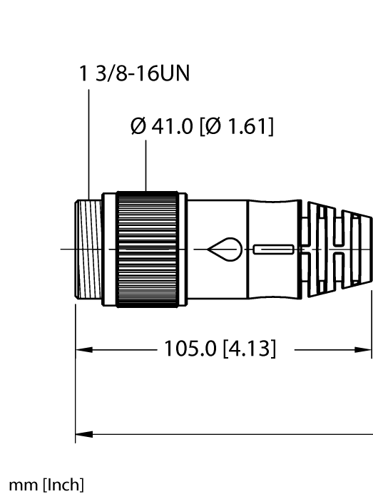 Turck 1 3/8" Powerfast Cordset # GSDA GKDA 30-33M/S1055/S4000