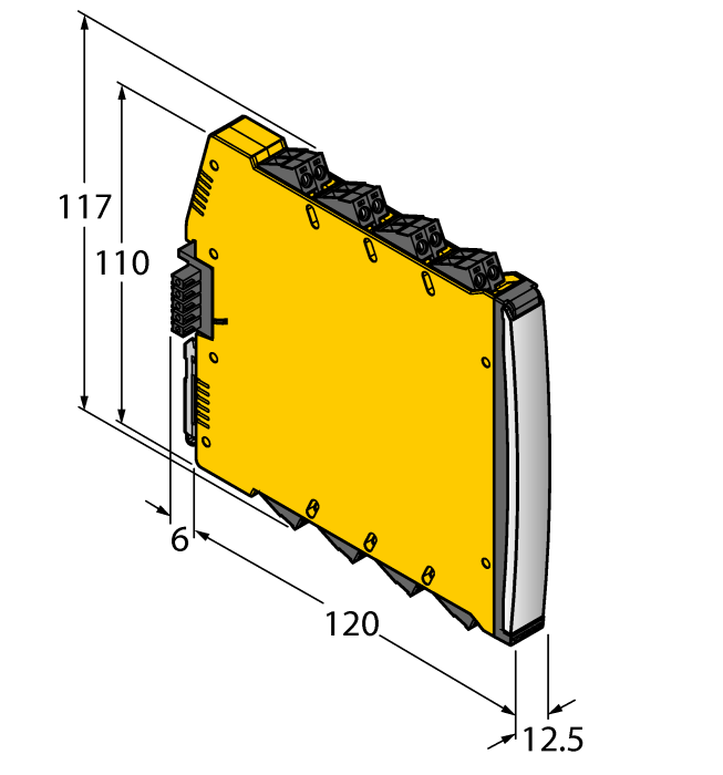 Turck Isolating switching amplifier - 2-channel # IM12-DI01-2S-2PP-PR/24VDC