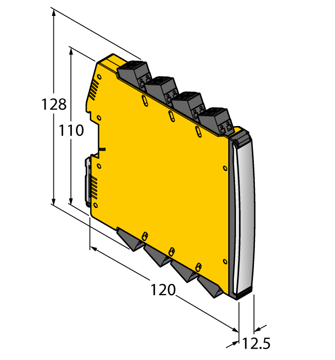 Turck Temperature measuring amplifier - 2-channel # IM12-TI01-2RTDR-2I-C0/24VDC/CC