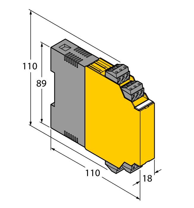 Turck Isolating transducer - 1-channel # IM33-11-HI/24VDC