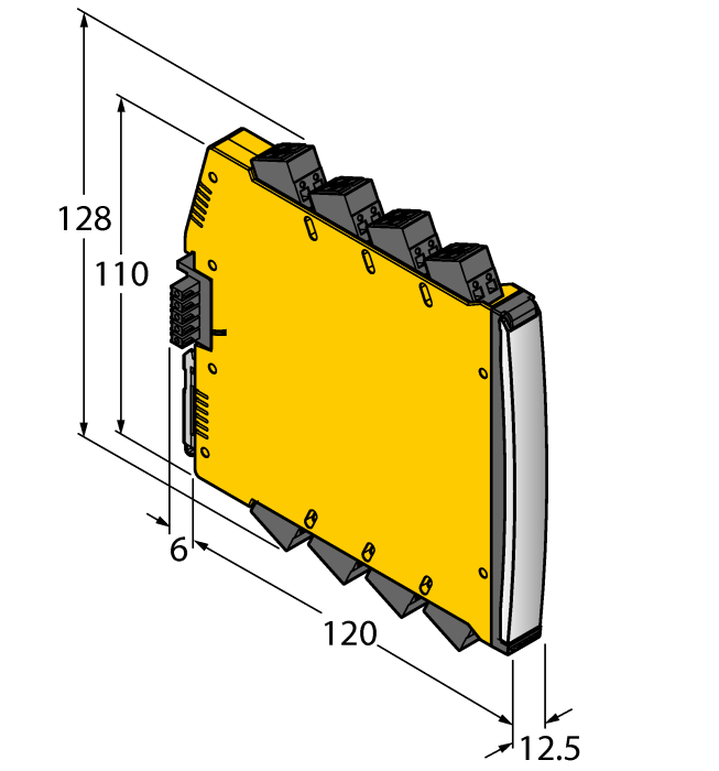 Turck Isolating switching amplifier - 2-channel # IMX12-DI01-2S-2T-PR/24VDC/CC