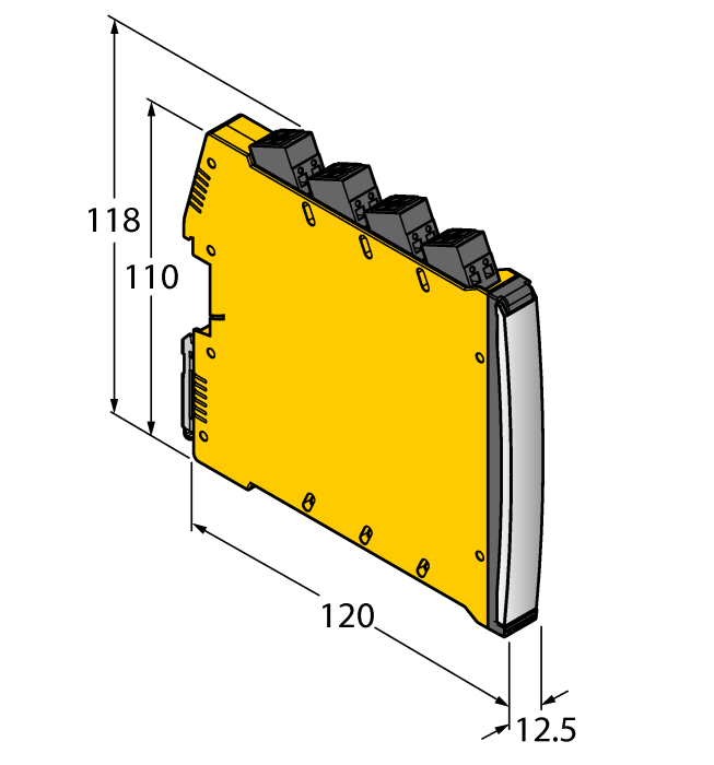 Turck Accessories - Power Supply Module — Power-Bridge # IMX12-PS02-UI-UIR-PR/24VDC/CC