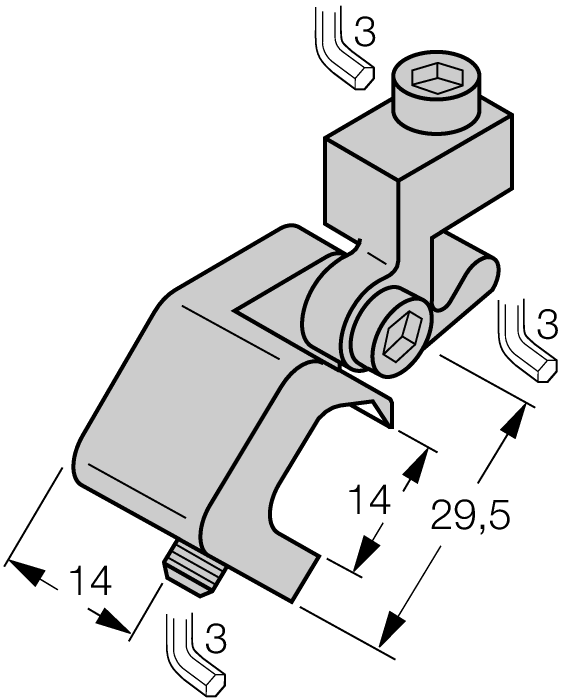 Turck Mounting Accessories - Mounting Bracket # KLA2