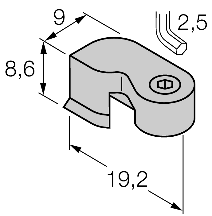 Turck Mounting Accessories - Mounting Bracket # KLDT-5 CLAMP