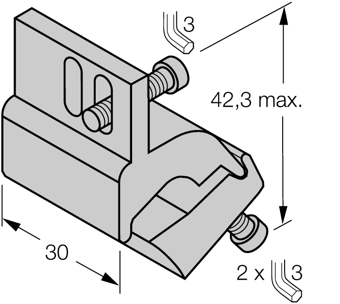 Turck Mounting Accessories - Mounting Bracket # KLI5Z