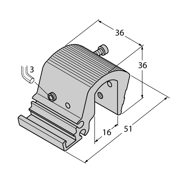 Turck Mounting Accessories - Mounting Bracket # KLZ51-INT