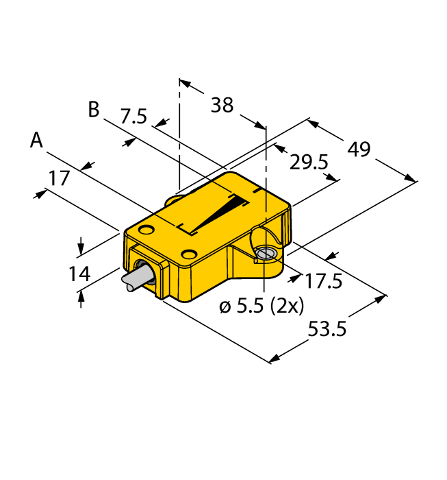 Turck Inductive Linear Position Sensor # LI25P1-QR14-LIU5X2