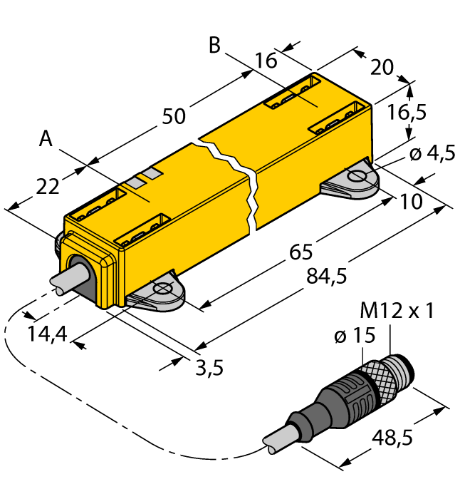 Turck Inductive Linear Position Sensor # LI50P1-Q17LM1-LIU5X2-0,3-RS5/S1264