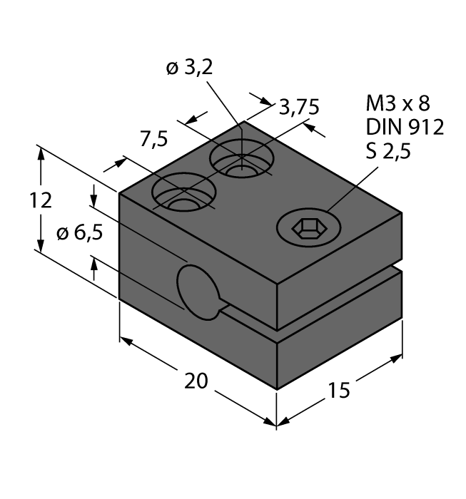 Turck Mounting Accessories for Inductive Sensors - Mounting Clip # MBS65