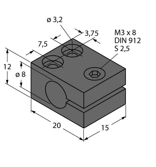 Turck Mounting Accessories - Mounting Clamp # MBS80