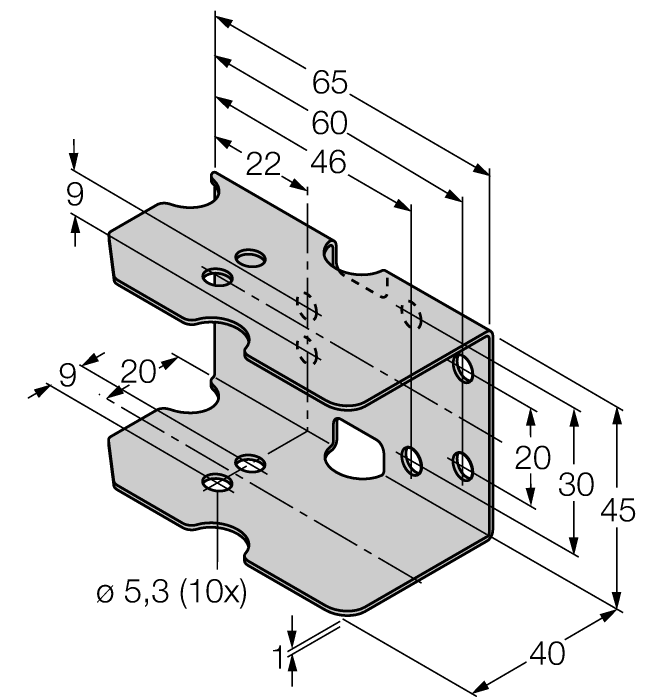 Turck Mounting Accessories - protective frame # MF-CK40-3S