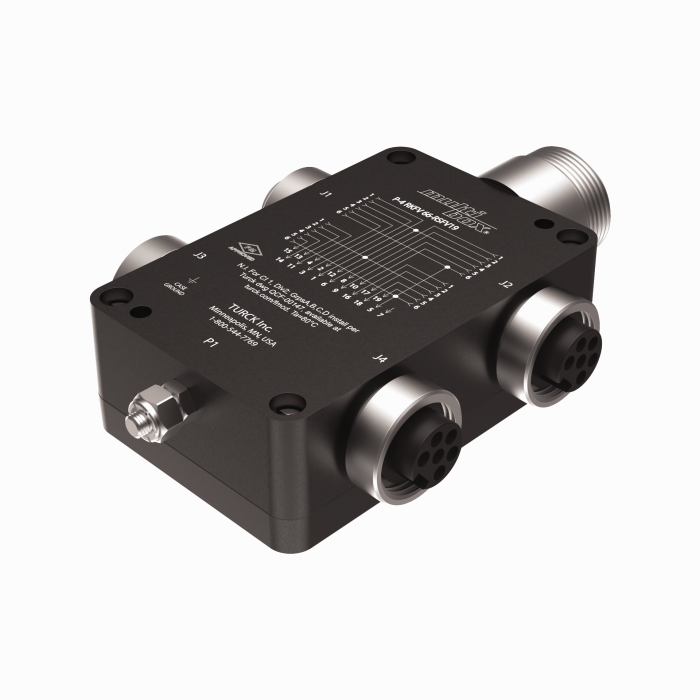 Turck Passive Actuator/Sensor Junction Box, 4 Ports - 7/8” Minifast I/O Ports # P-4 RKFV 66-RSFV19