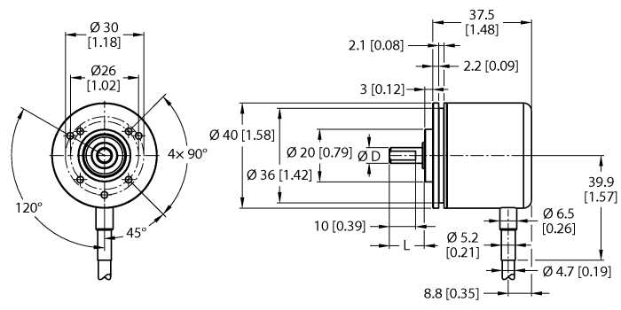 Turck Incremental Encoder # REI-E-111TA0C-2B1024-C