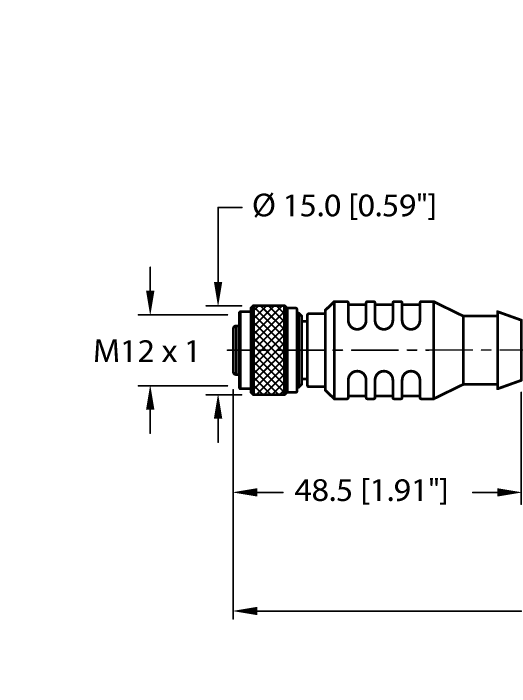 Turck Industrial Ethernet Cable - Extension Cable # RKCD RJ45 440-2M