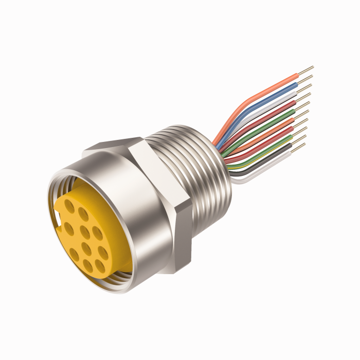 Turck Actuator and Sensor Receptacle - Front Mount # RKF 106-3M/14.75/NPT