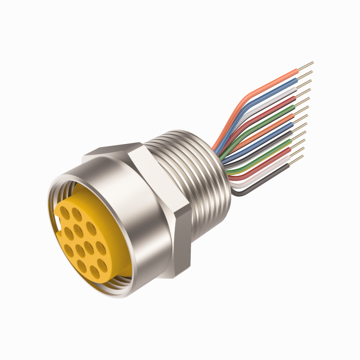Turck Actuator and Sensor Receptacle - Front Mount # RKF 126-4M/14.75/NPT