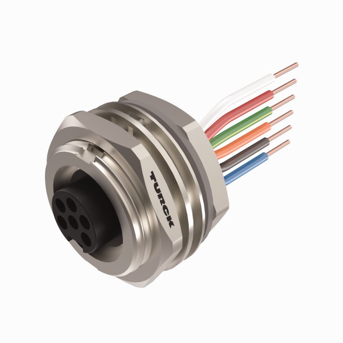 Turck 7/8" Minifast Receptacle # RKFP 66-4M