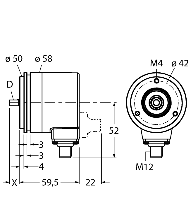 Turck Absolute Shaft Encoder # RM-28TA1R-3C24B-H1181/N16