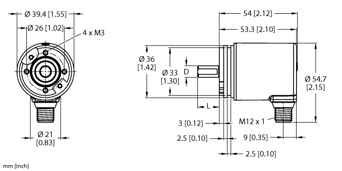 Turck Absolute Shaft Encoder # RS-180S8S-7AAR-H1151/N0