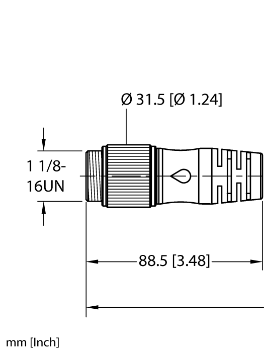 Turck Actuator and Sensor Cable - Extension Cable # RSM RKM 126-8M/S1587