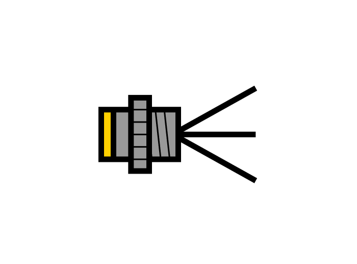 Turck Actuator and Sensor Receptacle - Front Mount # RXF 190-1M/14.5/NPT