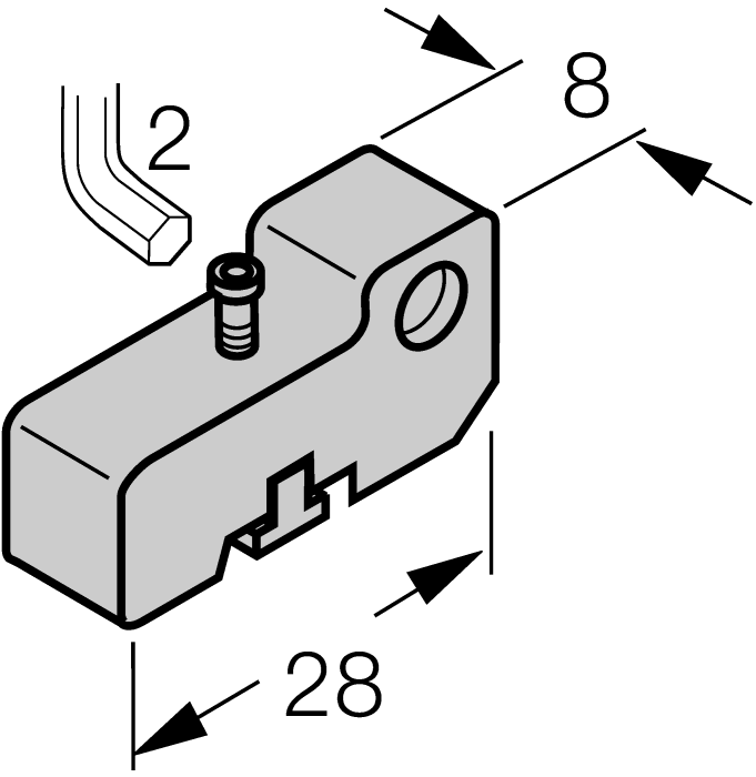 Turck Accessories for Magnetic Field Sensors - Mounting Bracket for SMC Profile Cylinders # SMC-325