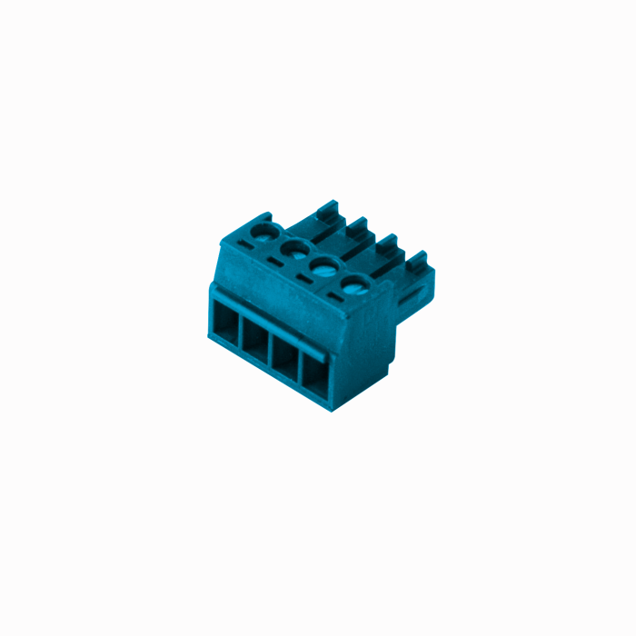 Turck excom I/O System - Set of 16 4-Pin Terminal Blocks, Screw Terminals, Blue # STB16-4RS/1.5-BU