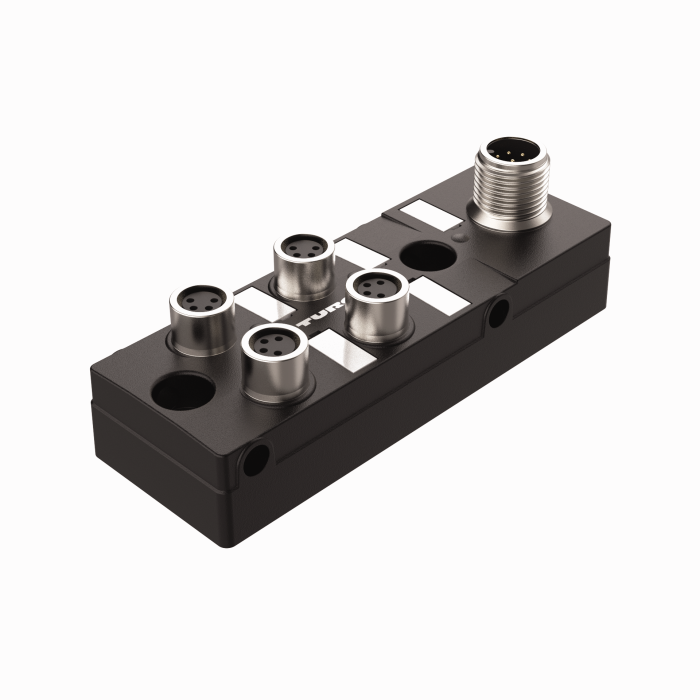 Turck Passive Actuator/Sensor Junction Box, 4 Ports - M8 x 1 I/O port with M12 homerun # TB-4M8M-4-FS12
