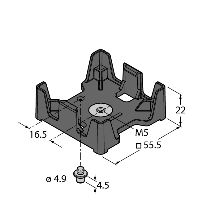 Turck Accessories - Mounting Bracket # TH-Q51T-HT